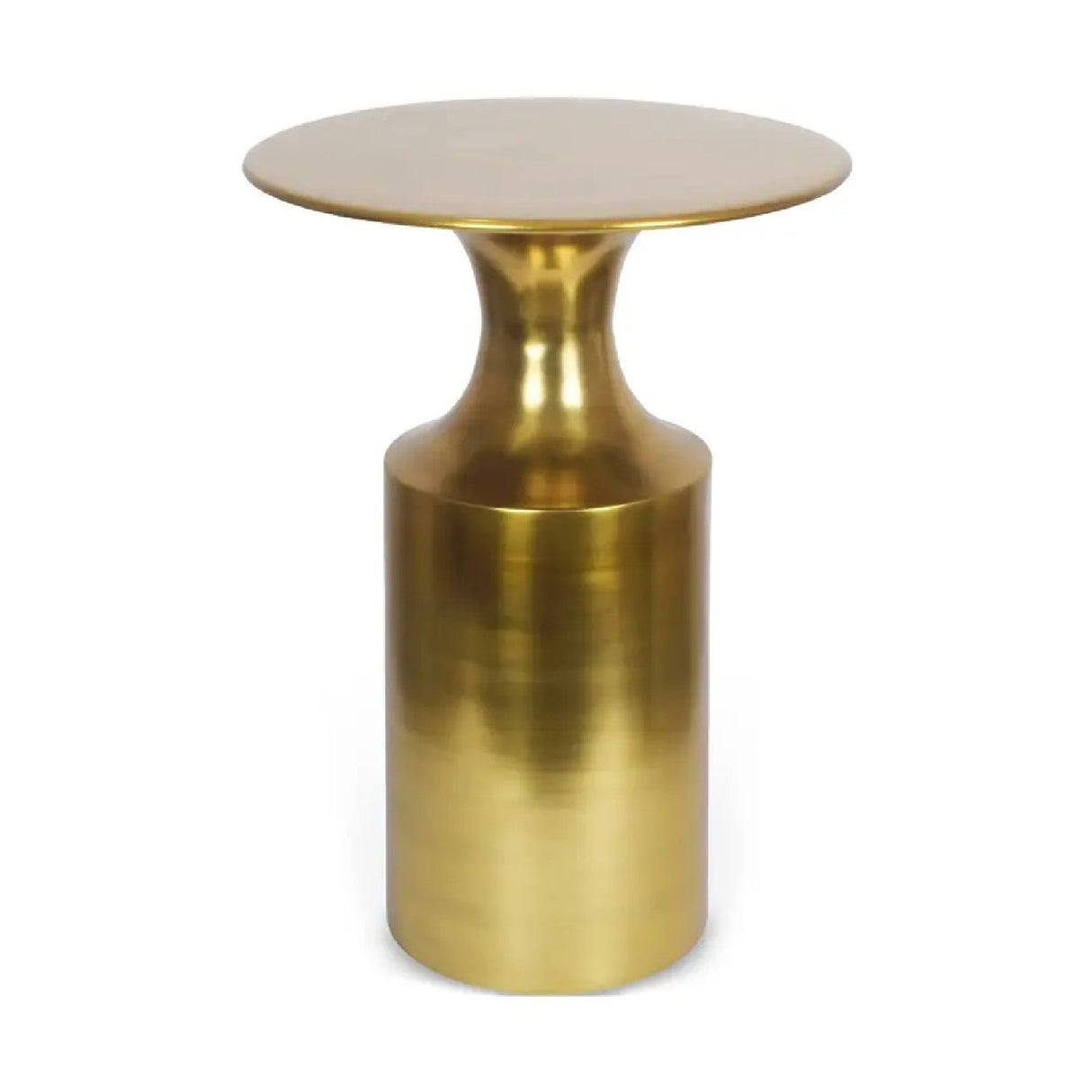 Modern European furniture - Metallic Collumn-Base Accent Table - www.oroa.com