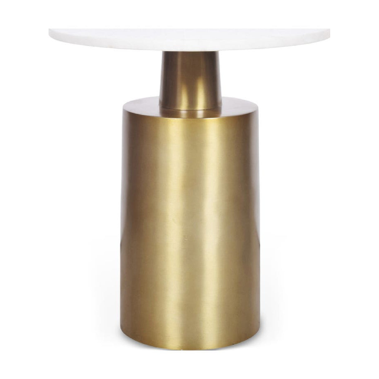 Modern European furniture - Cylindrical Gold Base Accent Table - www.oroa.com