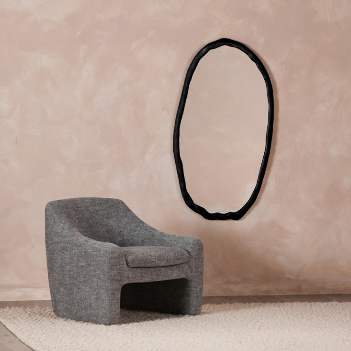 Modern European furniture - Aluminum-Framed Organic Mirror - www.oroa.com | Oroa.com