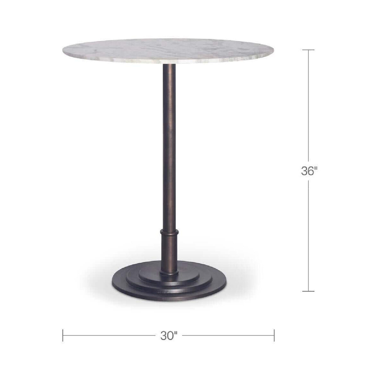 Modern European furniture - White Marble Outdoor Bar Table - www.oroa.com | Oroa.com