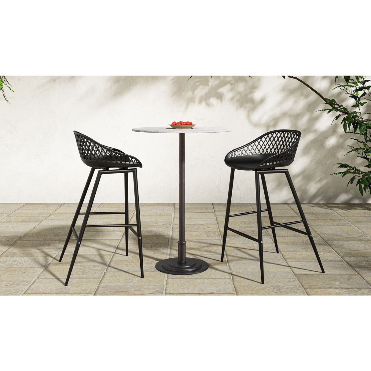 Modern European furniture - White Marble Outdoor Bar Table - www.oroa.com | Oroa.com