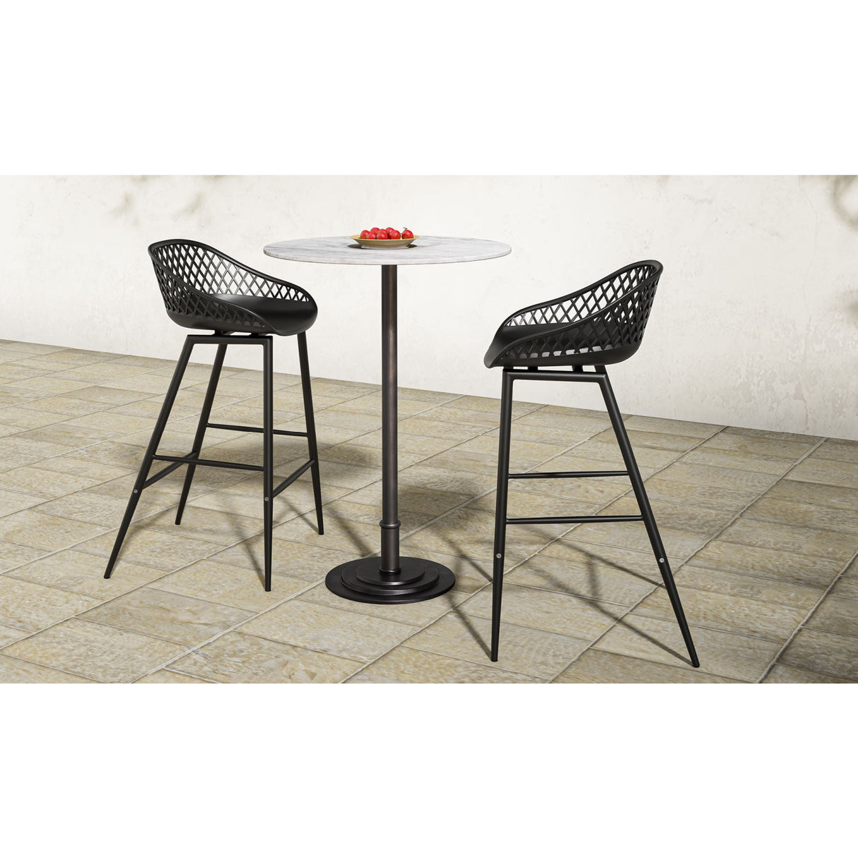 Modern European furniture - White Marble Outdoor Bar Table - www.oroa.com | Oroa.com