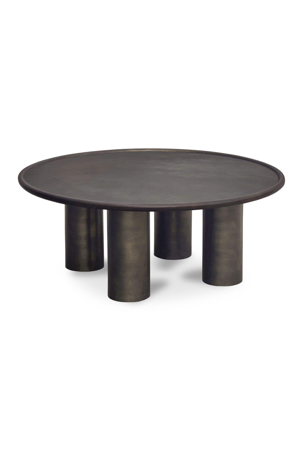 Modern European furniture - Bronze Round Outdoor Coffee Table - www.oroa.com