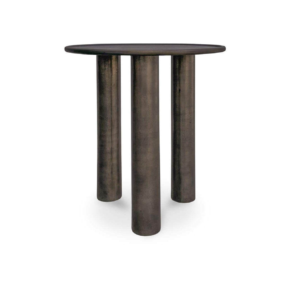 Bronze Round Outdoor Side Table | Novi Living Deacon
