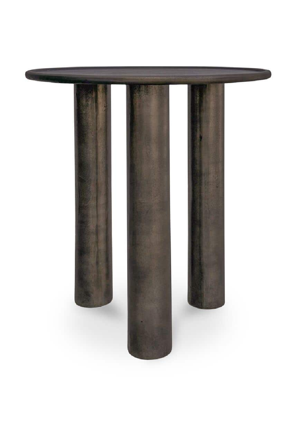 Modern European furniture - Bronze Round Outdoor Side Table - www.oroa.com