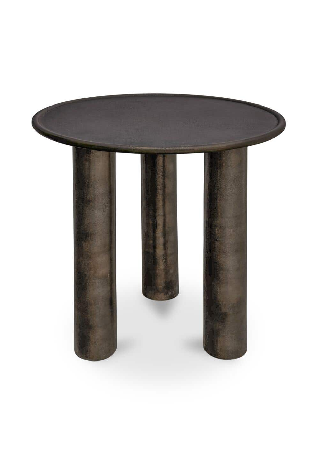 Modern European furniture - Bronze Round Outdoor Side Table - www.oroa.com