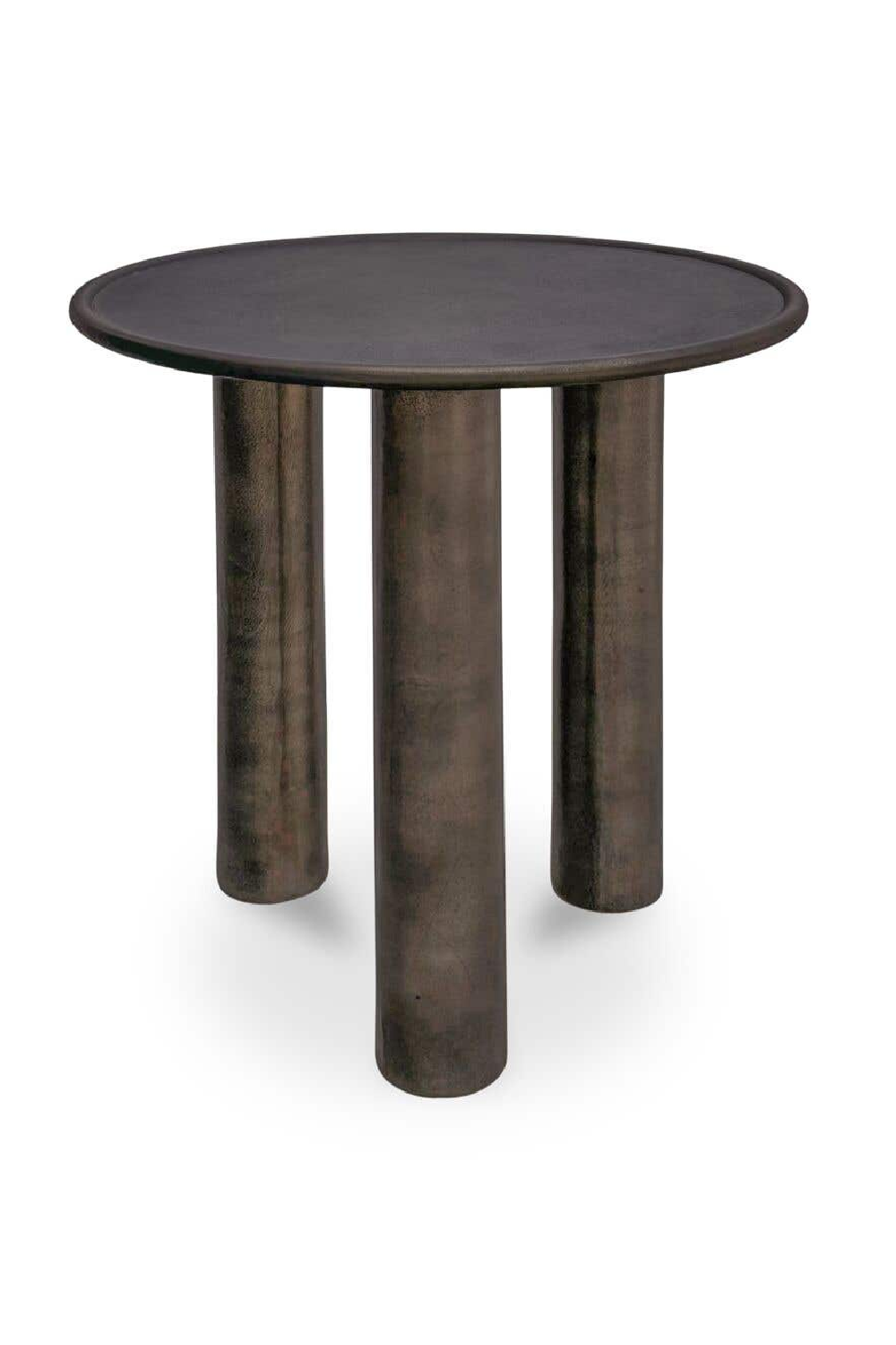 Modern European furniture - Bronze Round Outdoor Side Table - www.oroa.com