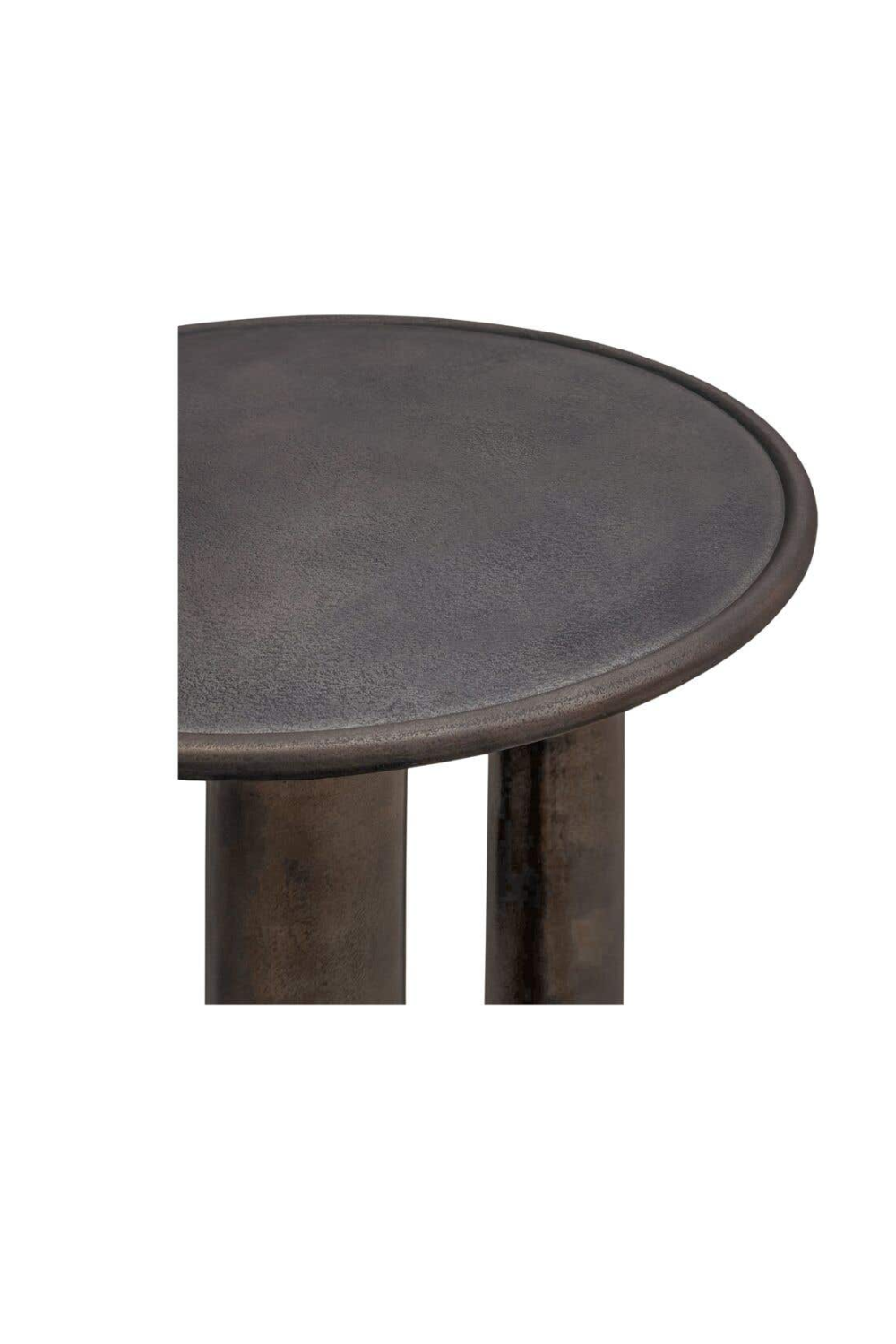 Bronze Round Outdoor Side Table | Novi Living Deacon | Oroa.com