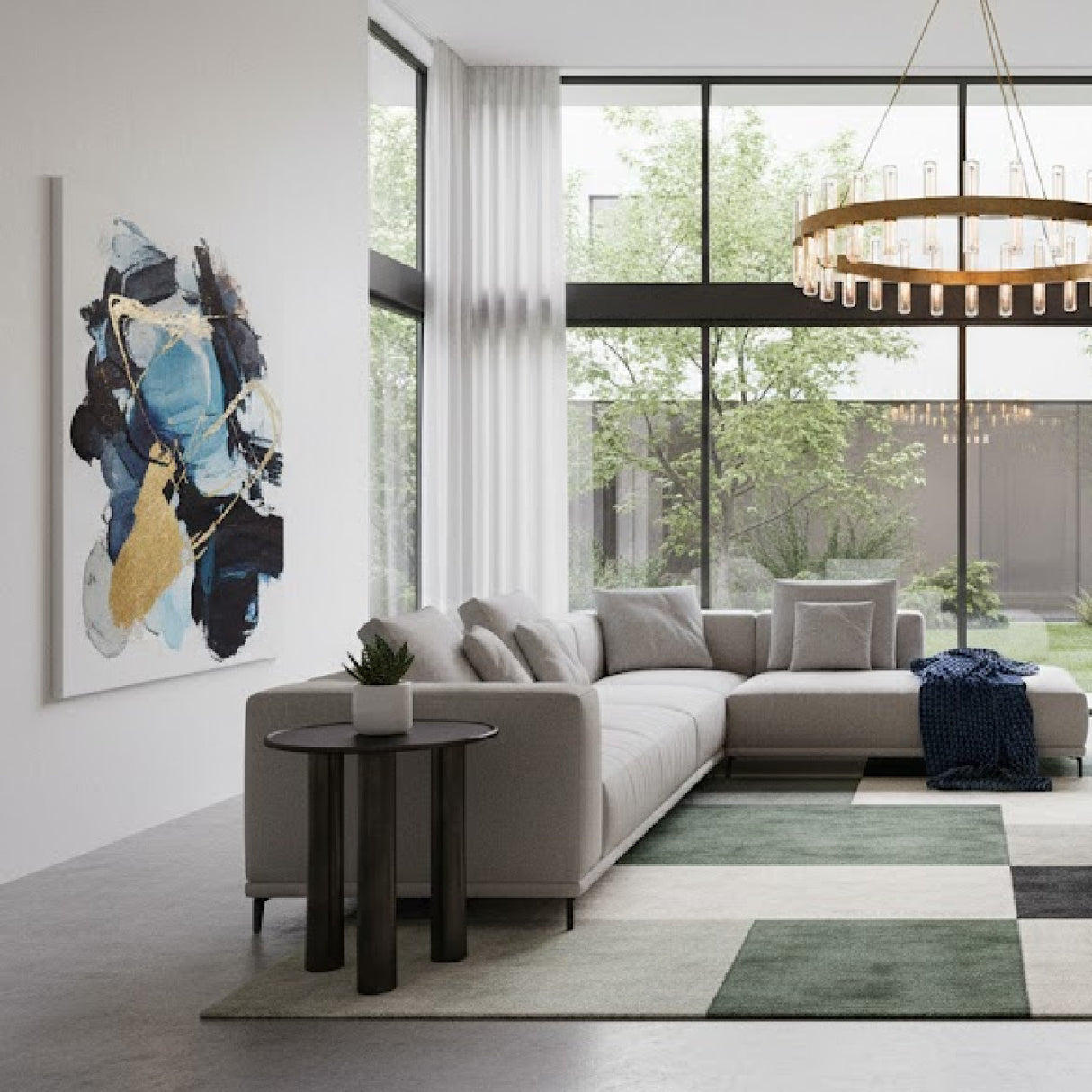 Bronze Round Outdoor Side Table | Novi Living Deacon | Oroa.com