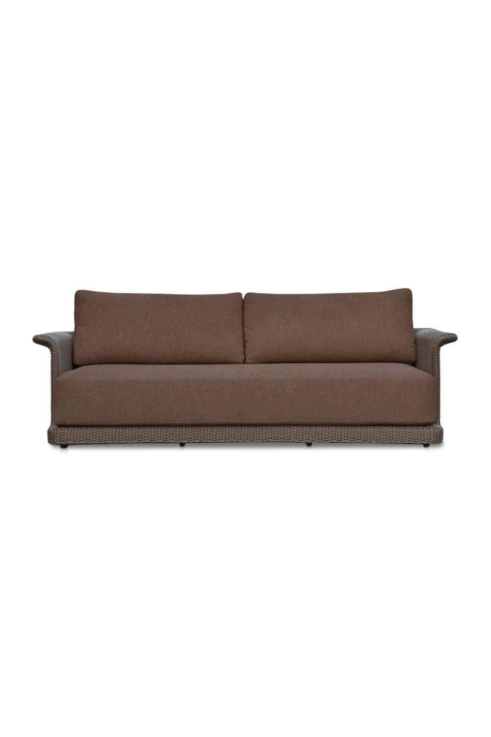 Curved Arm Wicker Outdoor Sofa | Novi Living Meredith | Oroa.com