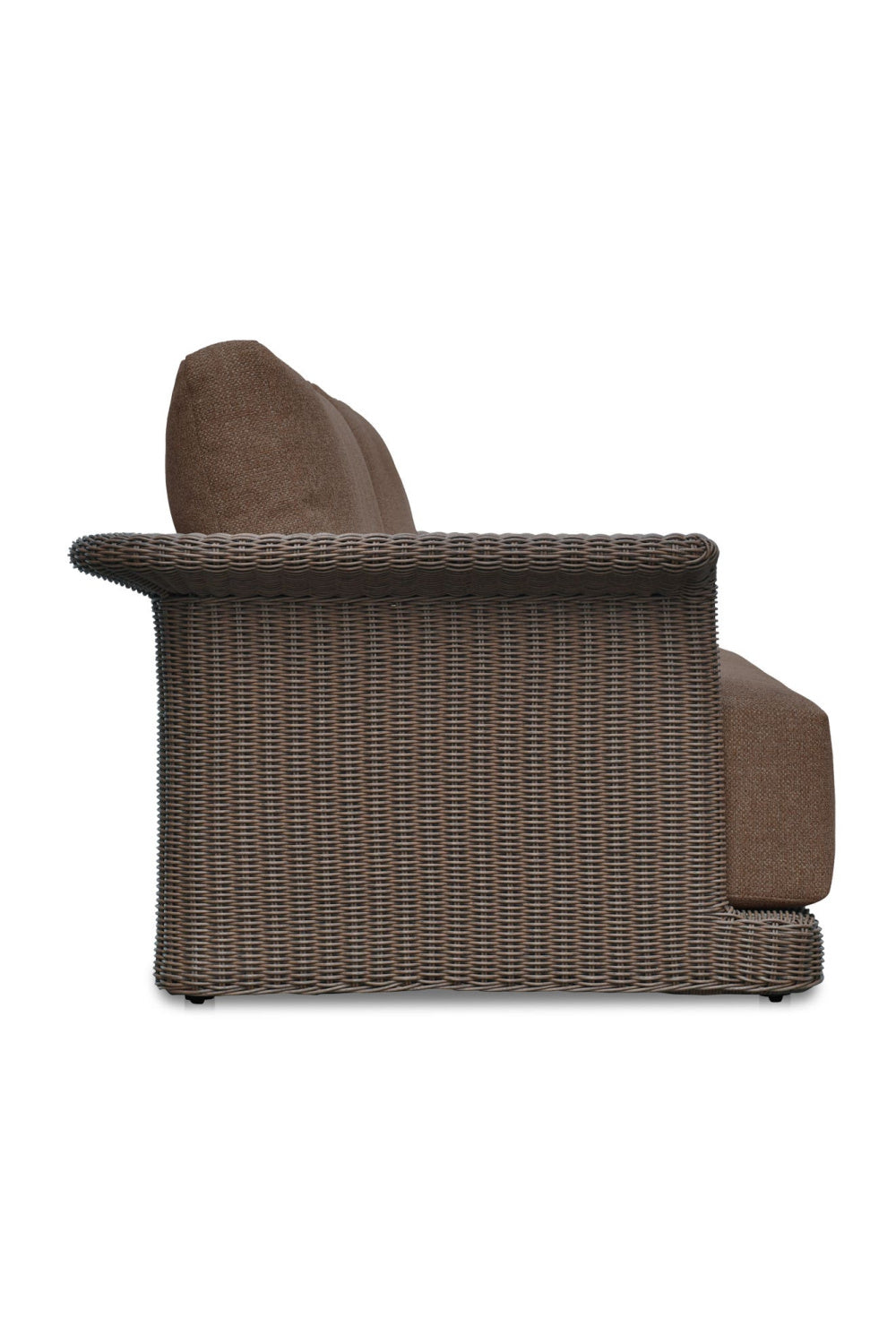 Curved Arm Wicker Outdoor Sofa | Novi Living Meredith | Oroa.com