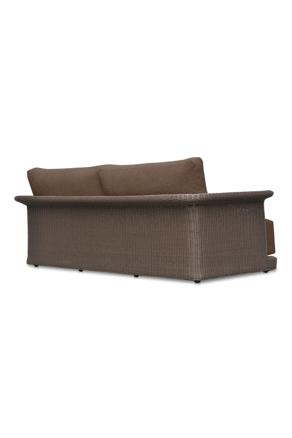 Curved Arm Wicker Outdoor Sofa | Novi Living Meredith | Oroa.com