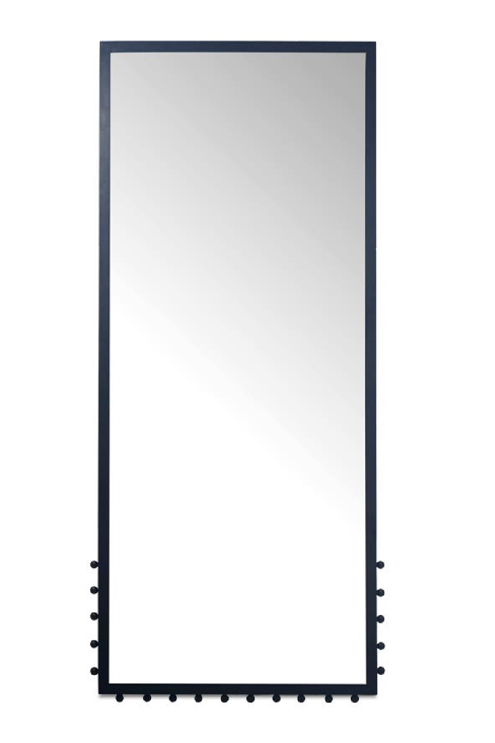 Modern European furniture - Black Iron Floor Mirror - www.oroa.com