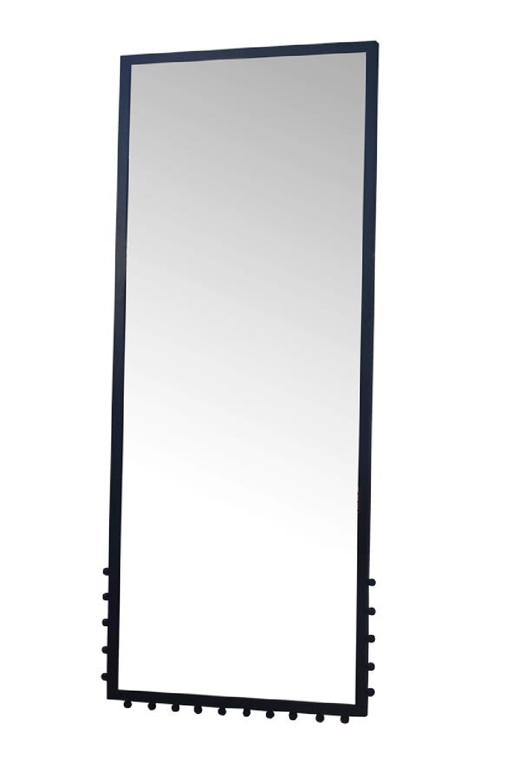 Modern European furniture - Black Iron Floor Mirror - www.oroa.com