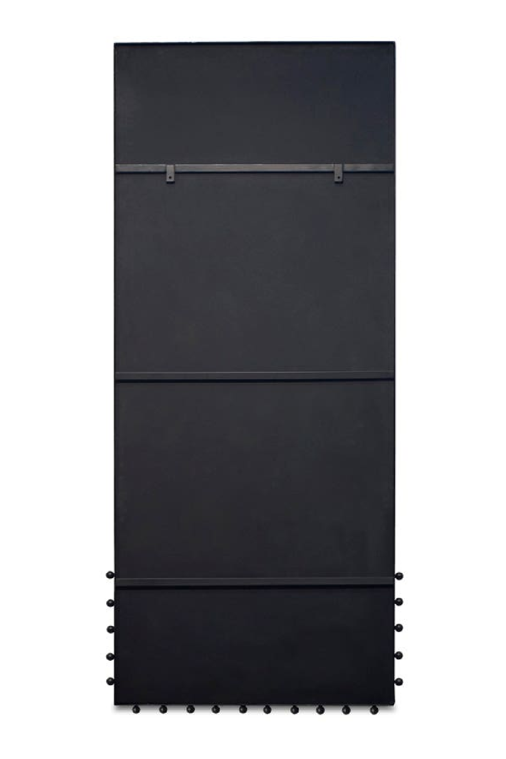 Modern European furniture - Black Iron Floor Mirror - www.oroa.com
