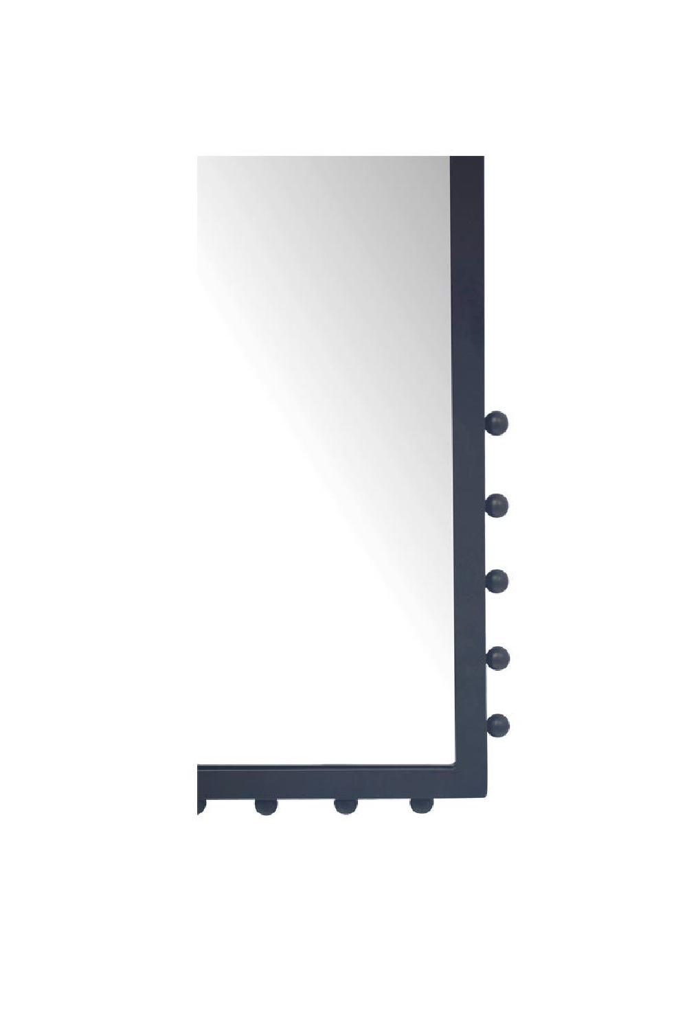 Modern European furniture - Black Iron Floor Mirror - www.oroa.com