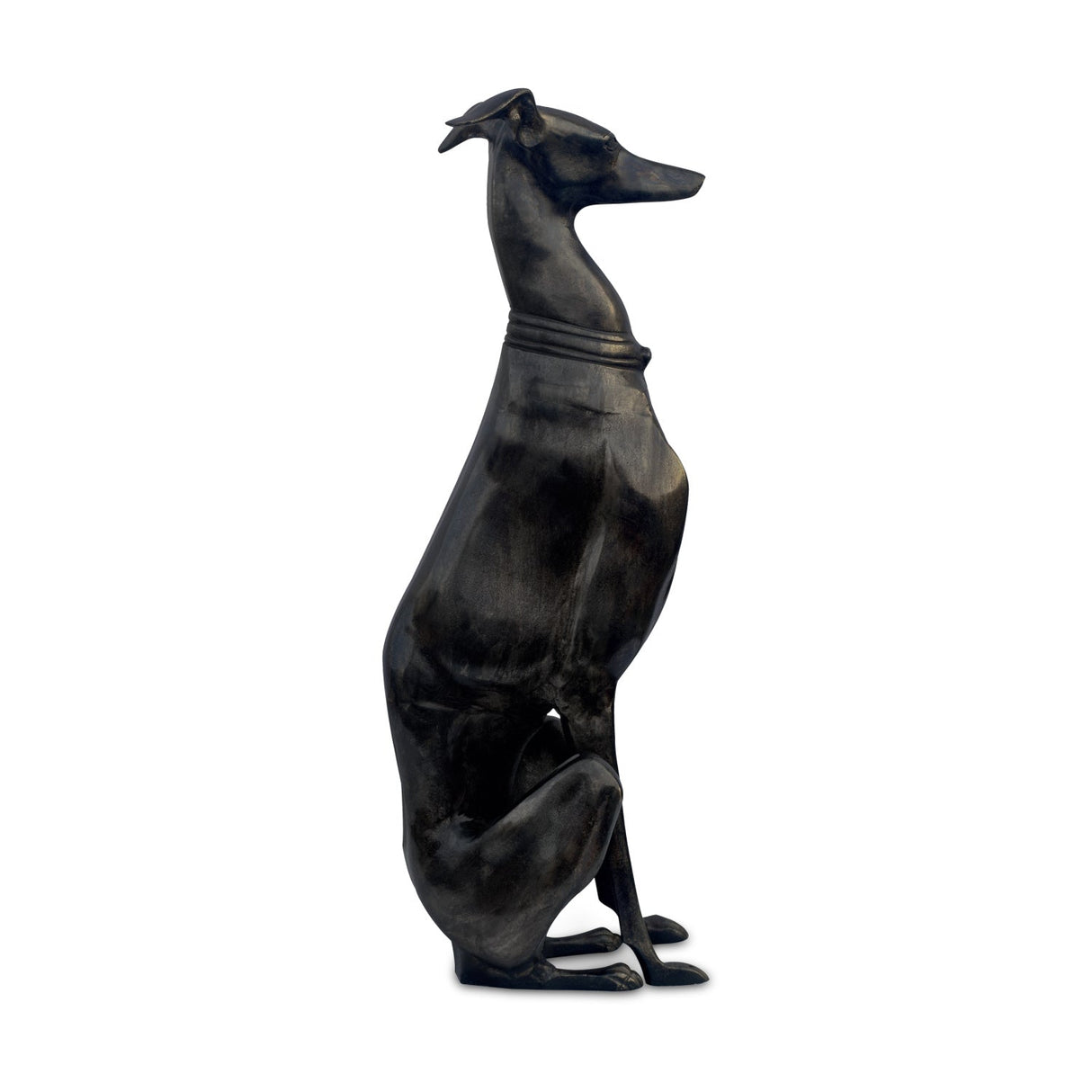 Modern European furniture - Black Greyhound Sculpture - www.oroa.com