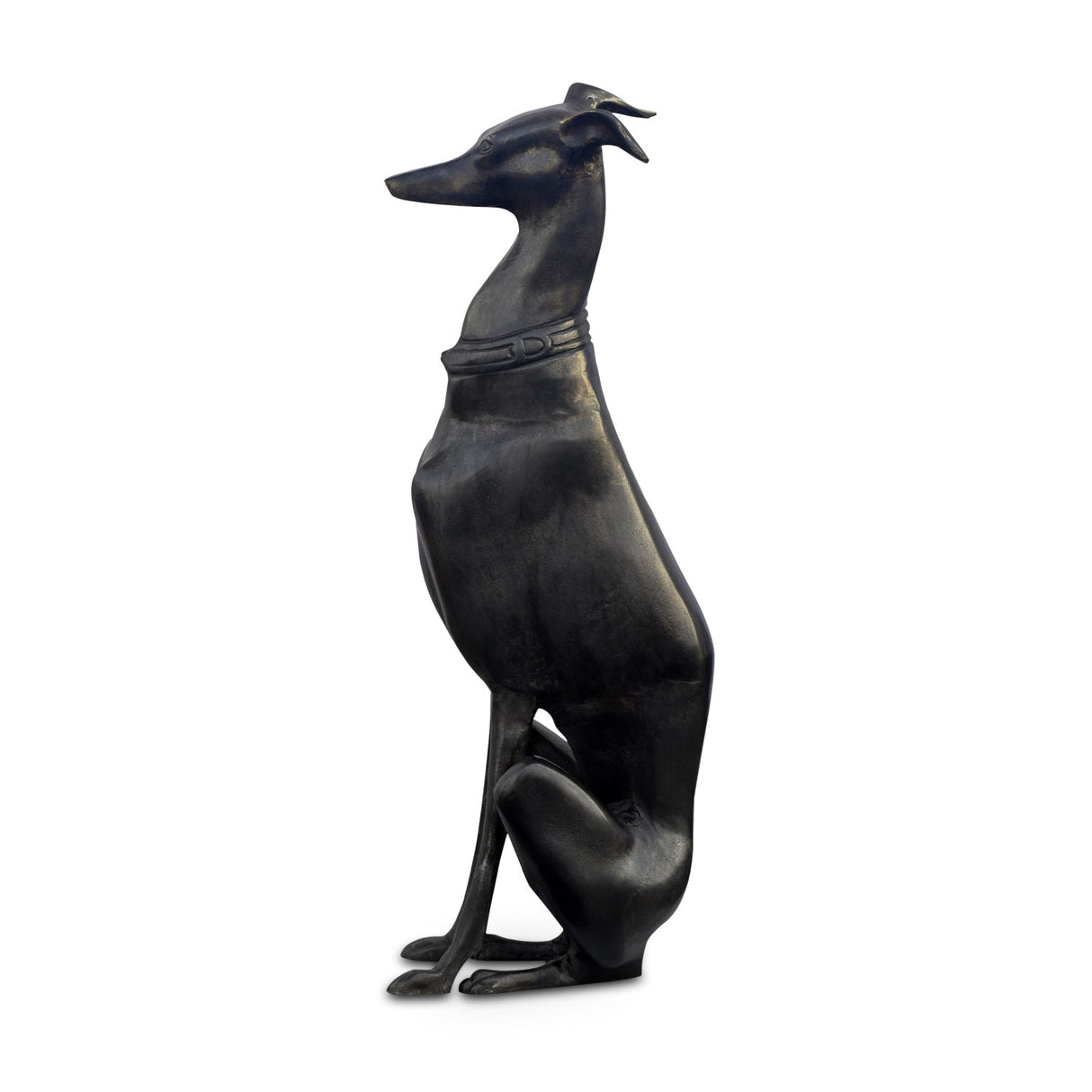 Modern European furniture - Black Greyhound Sculpture - www.oroa.com