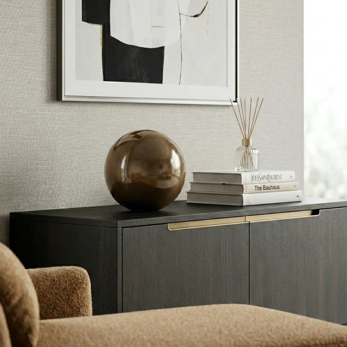 Modern European furniture - Glass Orb Decorative Object - www.oroa.com