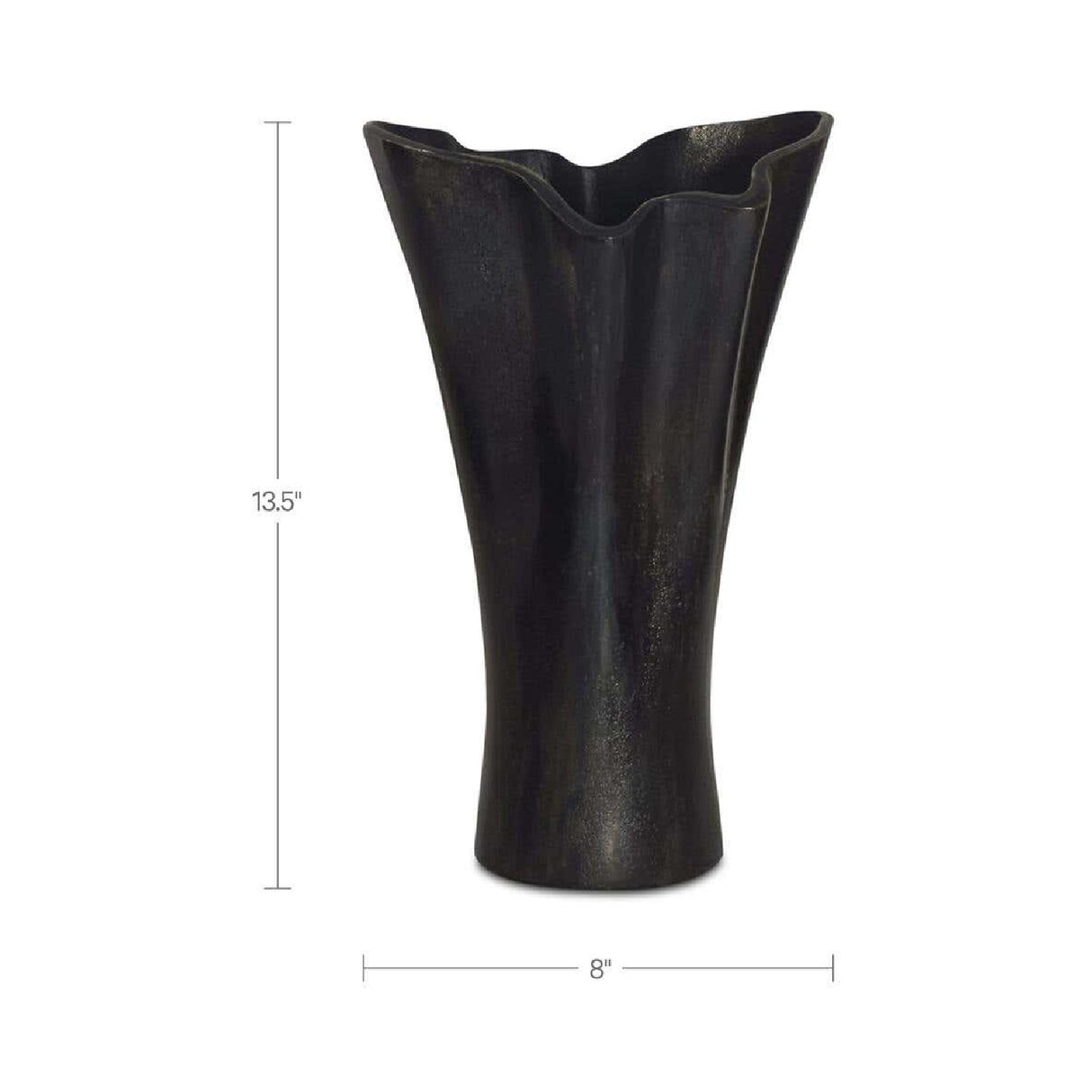 Modern European furniture - Black Wave Top Vase - www.oroa.com