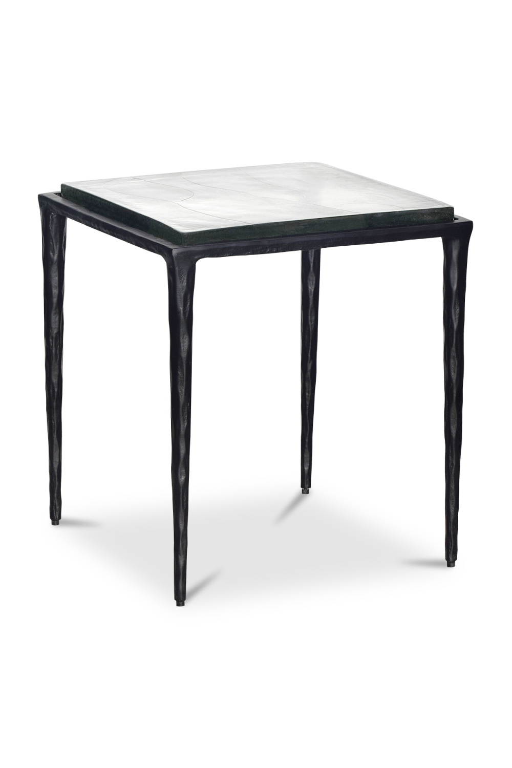 Modern European furniture - Square Cast Glass Side Table- www.oroa.com