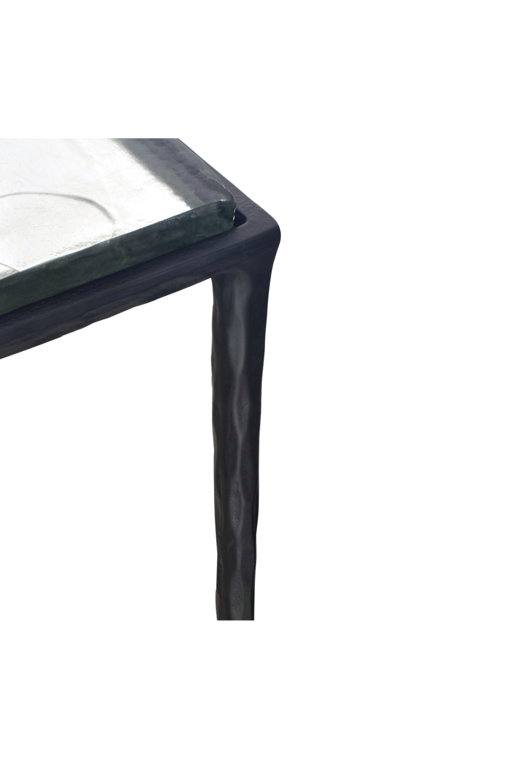 Modern European furniture - Square Cast Glass Side Table- www.oroa.com