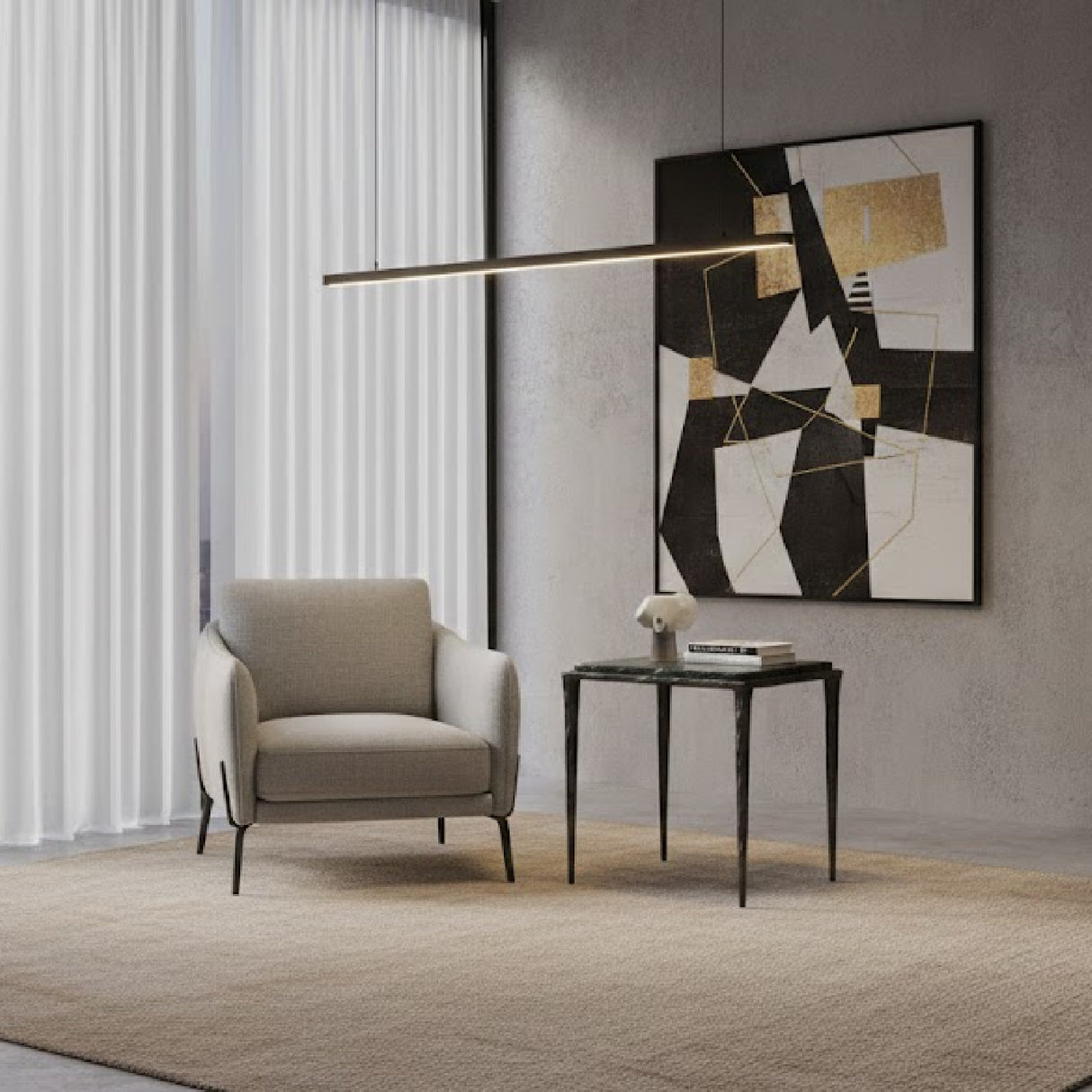 Modern European furniture - Square Cast Glass Side Table- www.oroa.com