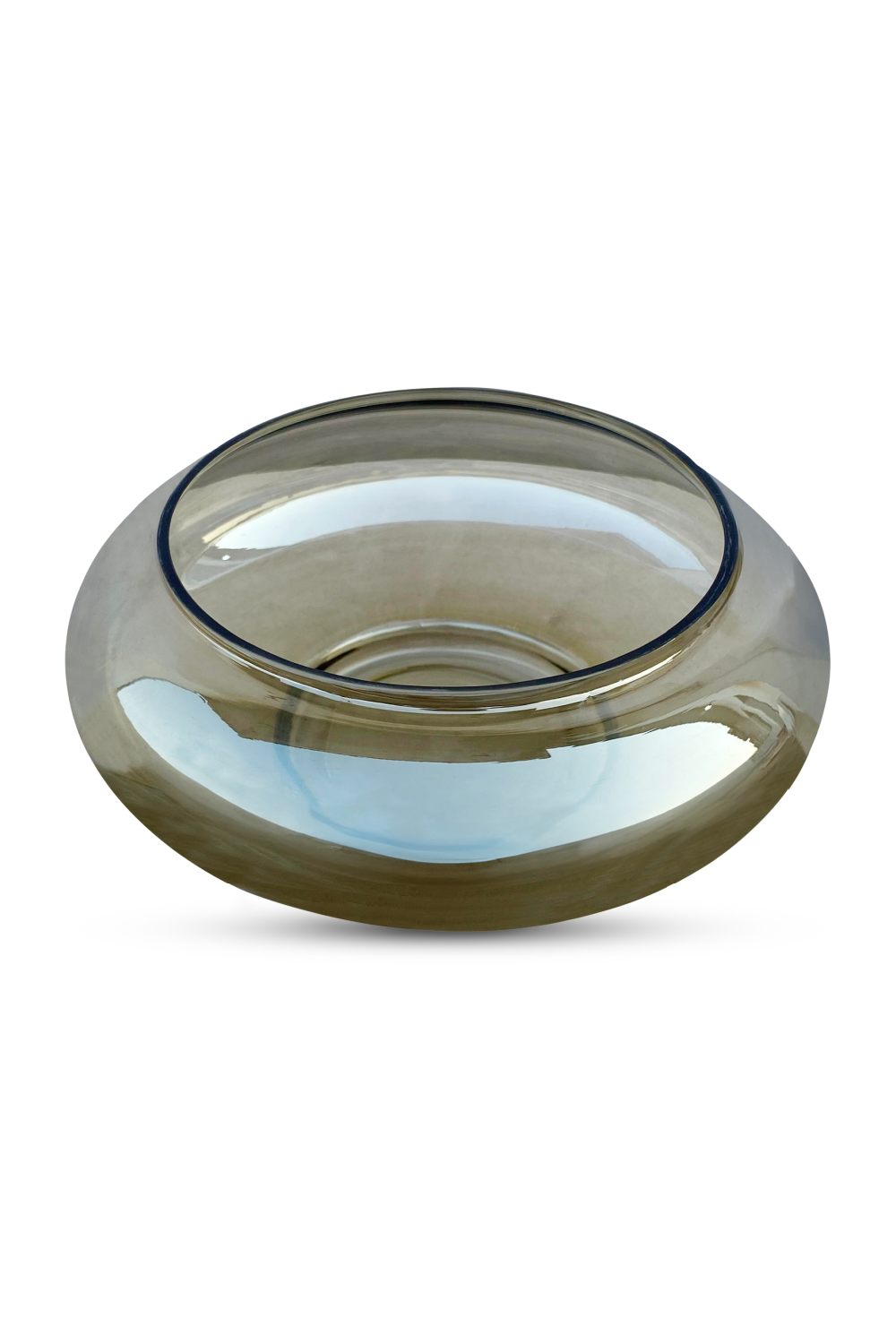Modern European furniture - Smoky Brown Glass Bowl - www.oroa.com