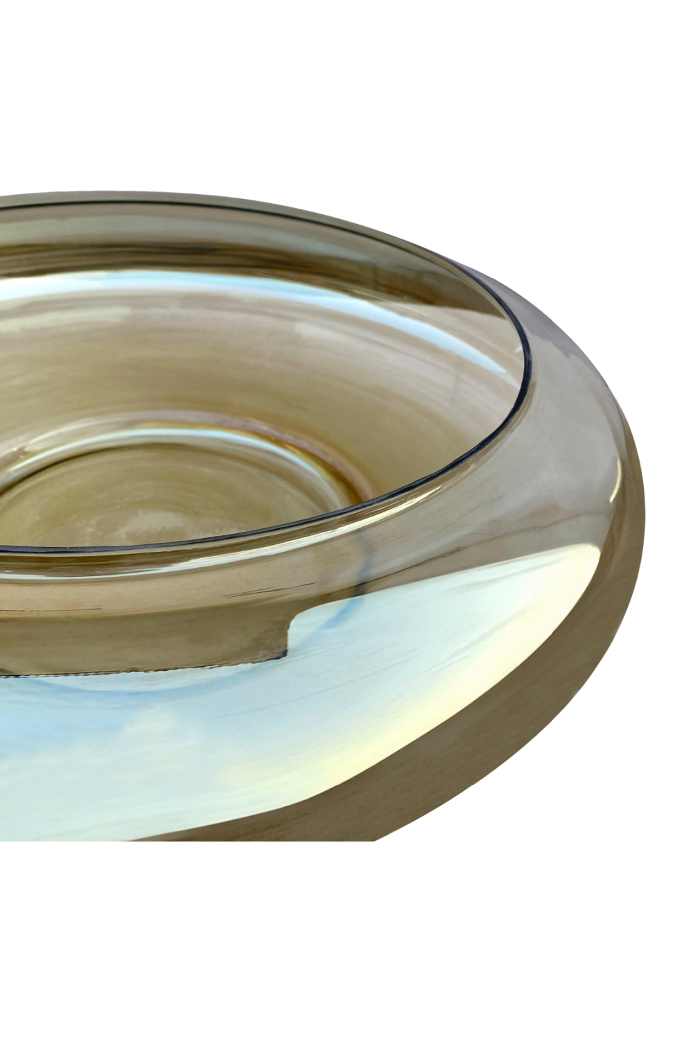 Modern European furniture - Smoky Brown Glass Bowl - www.oroa.com