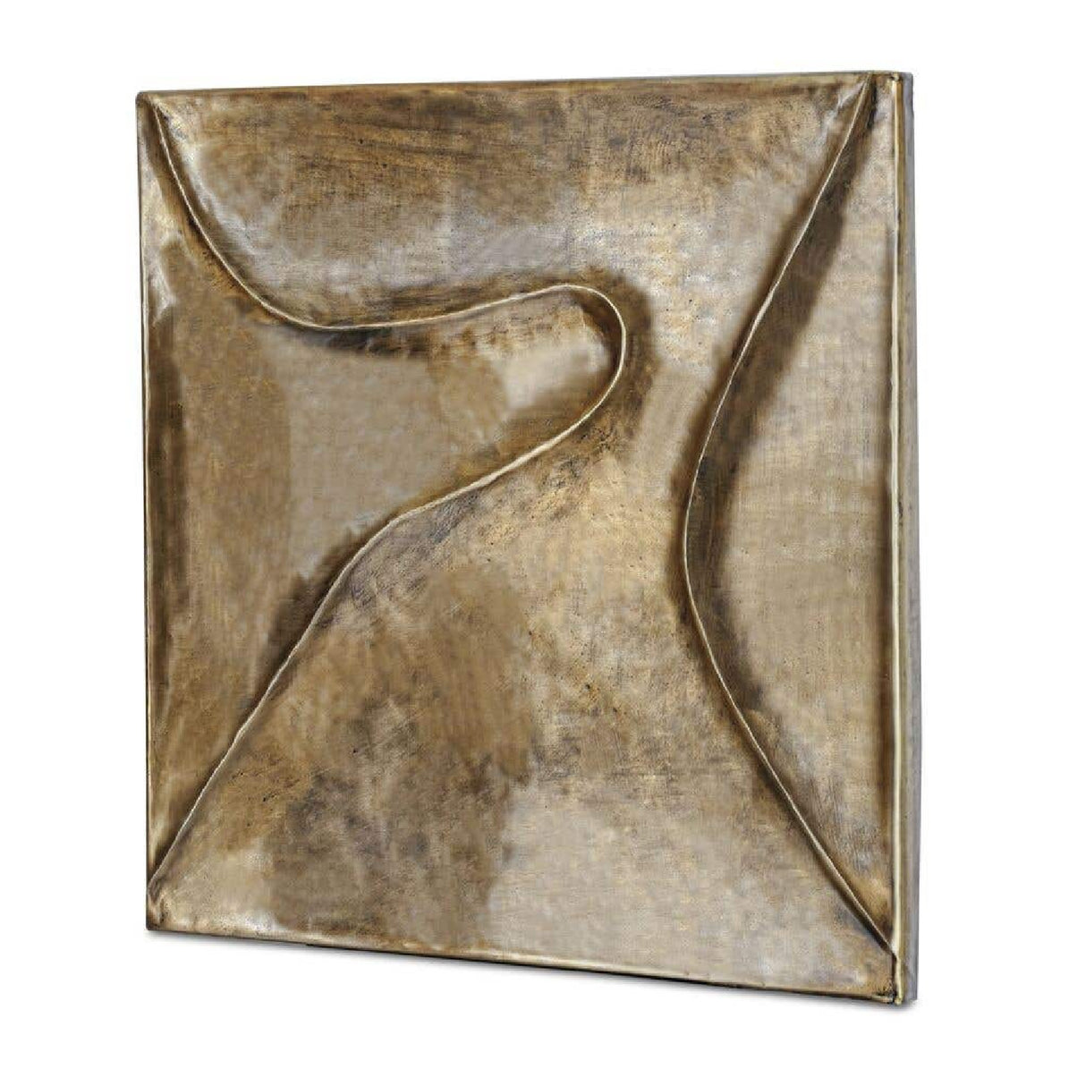 Modern or European furniture - Aged Brass Wall Sculpture - www.oroa.com