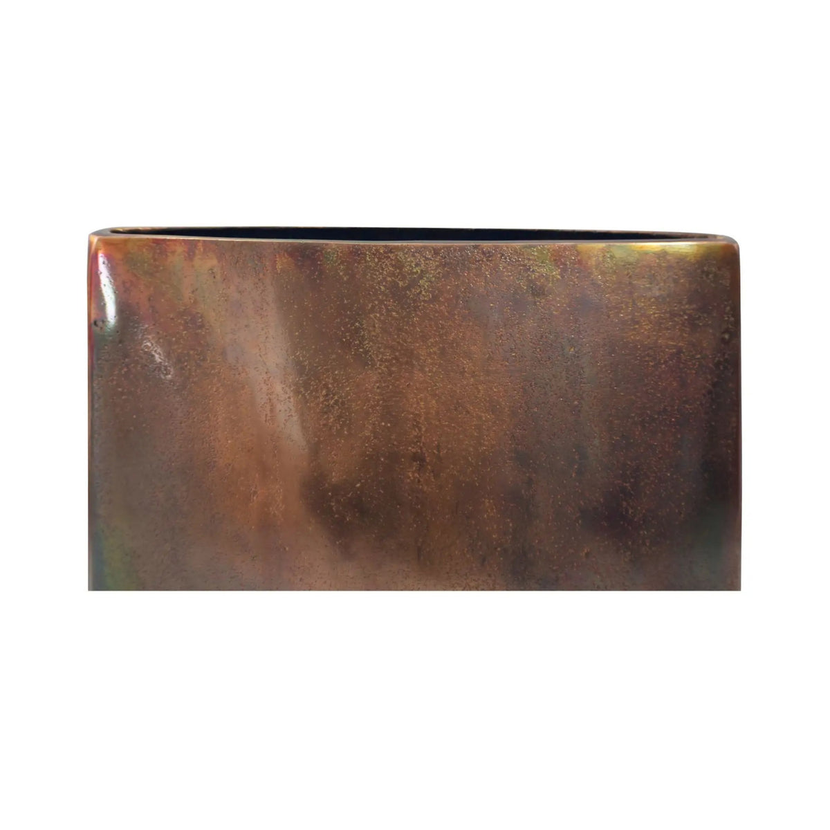 Burnished Copper Oval Vase | Novi Living Laval