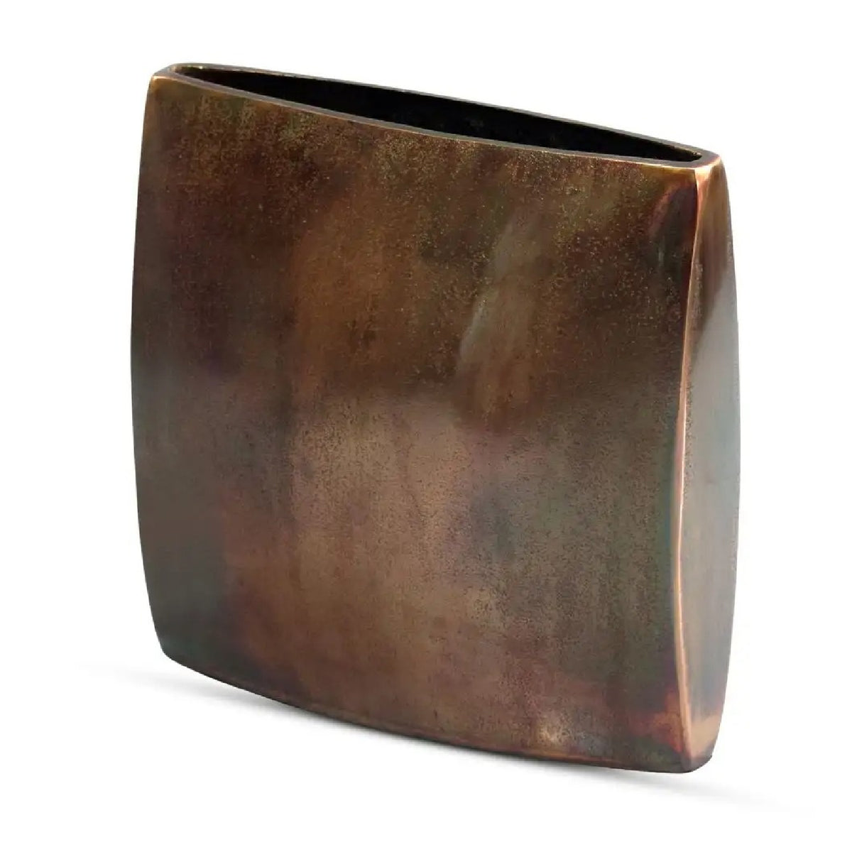 Burnished Copper Oval Vase | Novi Living Laval