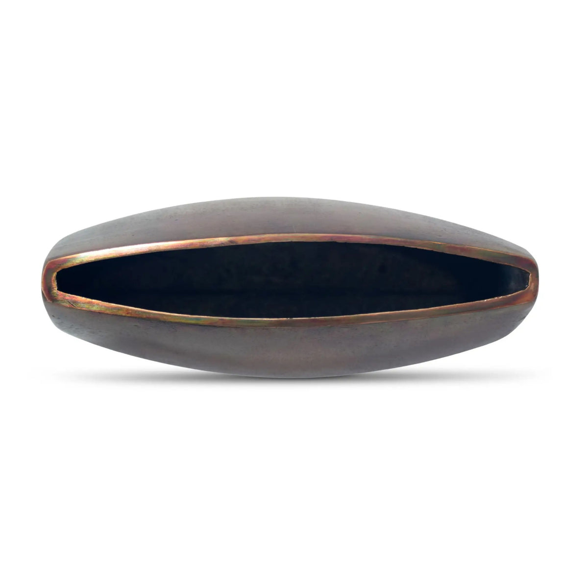 Burnished Copper Oval Vase | Novi Living Laval