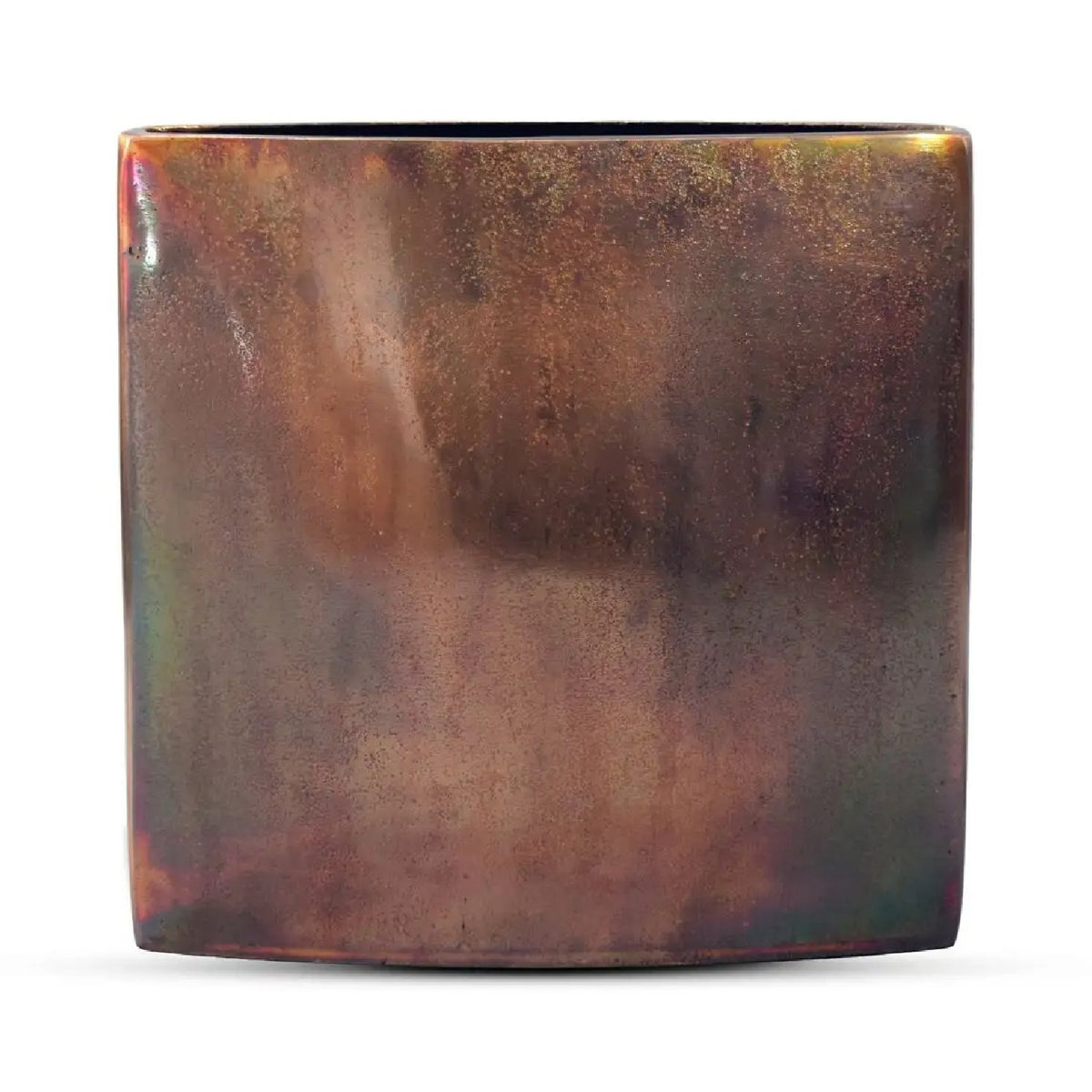Burnished Copper Oval Vase | Novi Living Laval