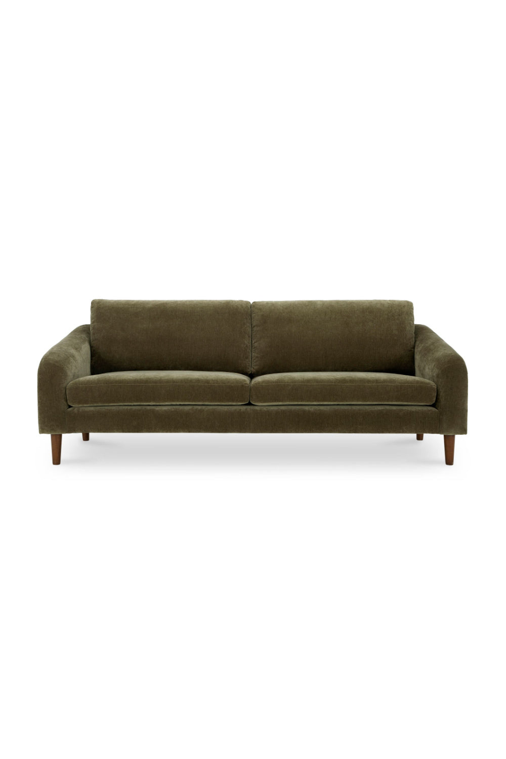 Modern European furniture - Wooden Leg 2-Seater Sofa - www.oroa.com