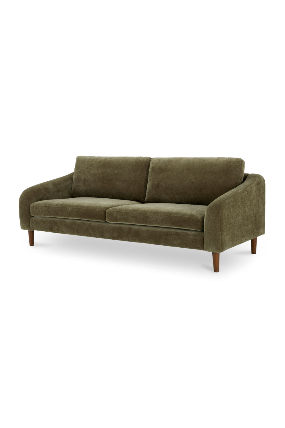 Modern European furniture - Wooden Leg 2-Seater Sofa - www.oroa.com