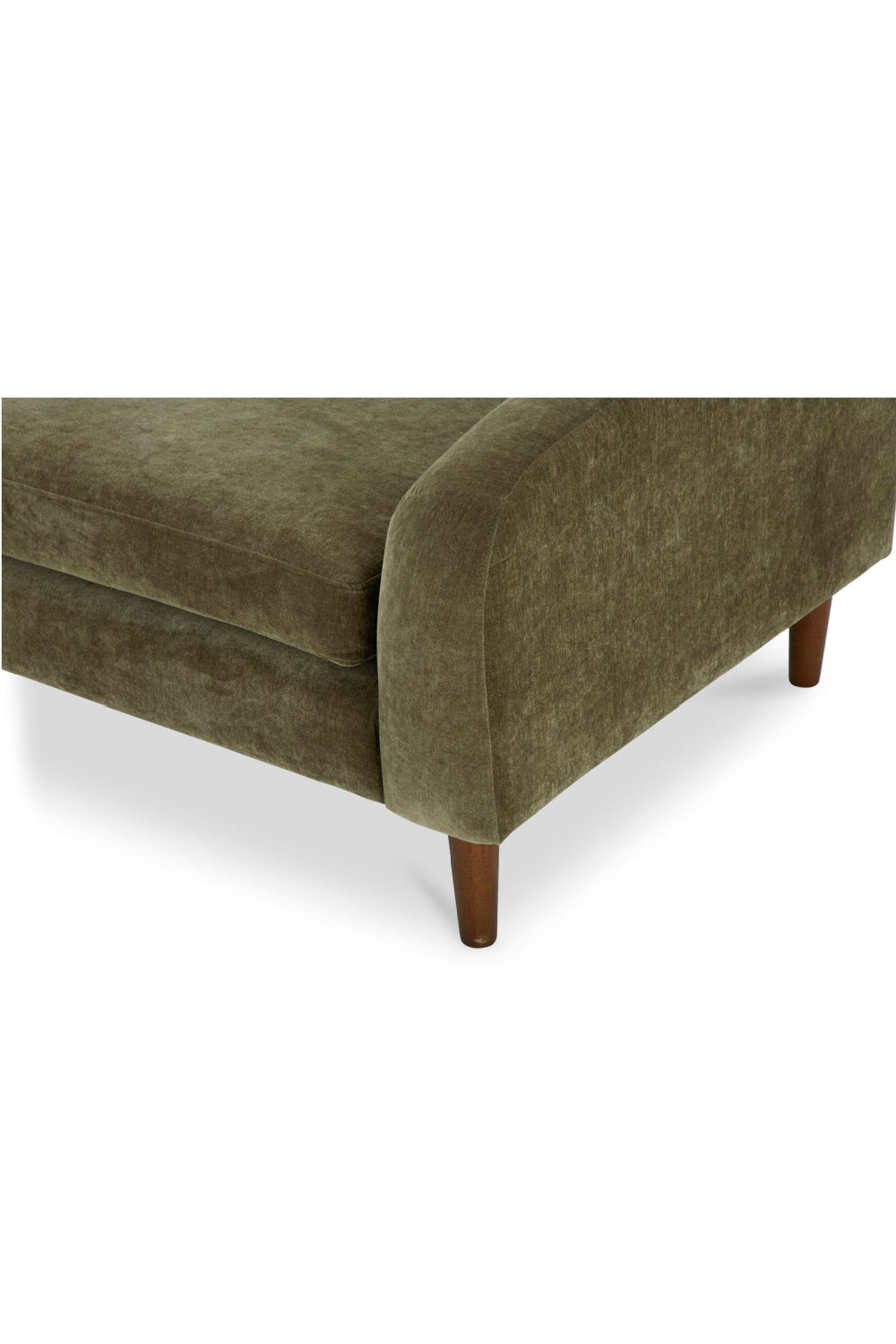 Modern European furniture - Wooden Leg 2-Seater Sofa - www.oroa.com