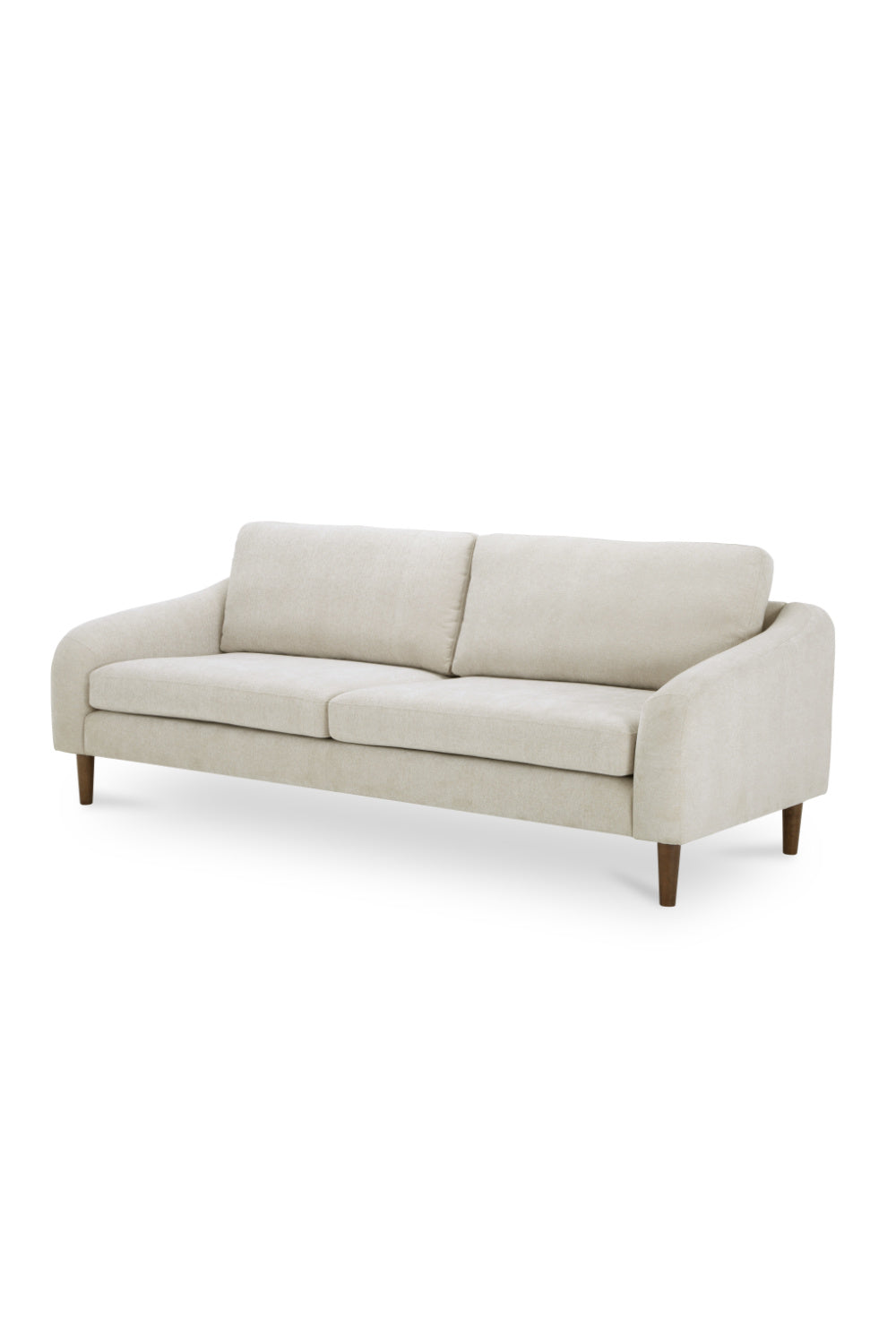 Modern European furniture - Wooden Leg 2-Seater Sofa - www.oroa.com