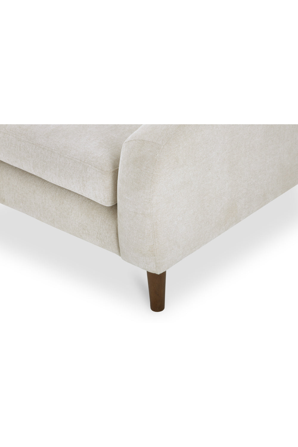 Modern European furniture - Wooden Leg 2-Seater Sofa - www.oroa.com