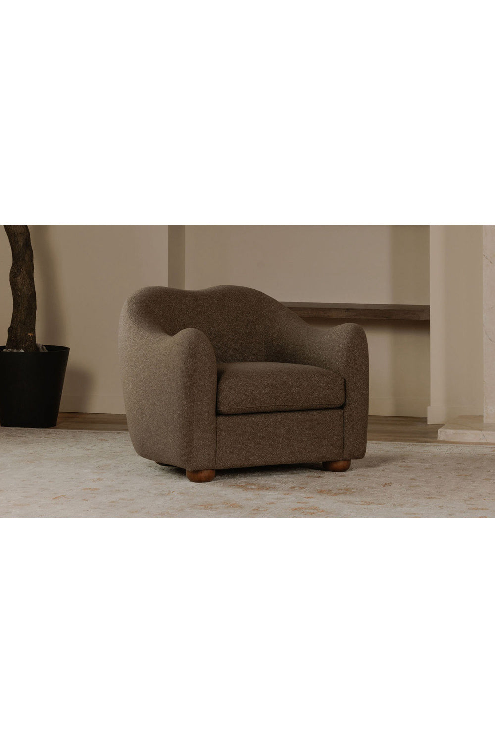 Modern European furniture - Sloped-Arm Accent Chair - www.oroa.com