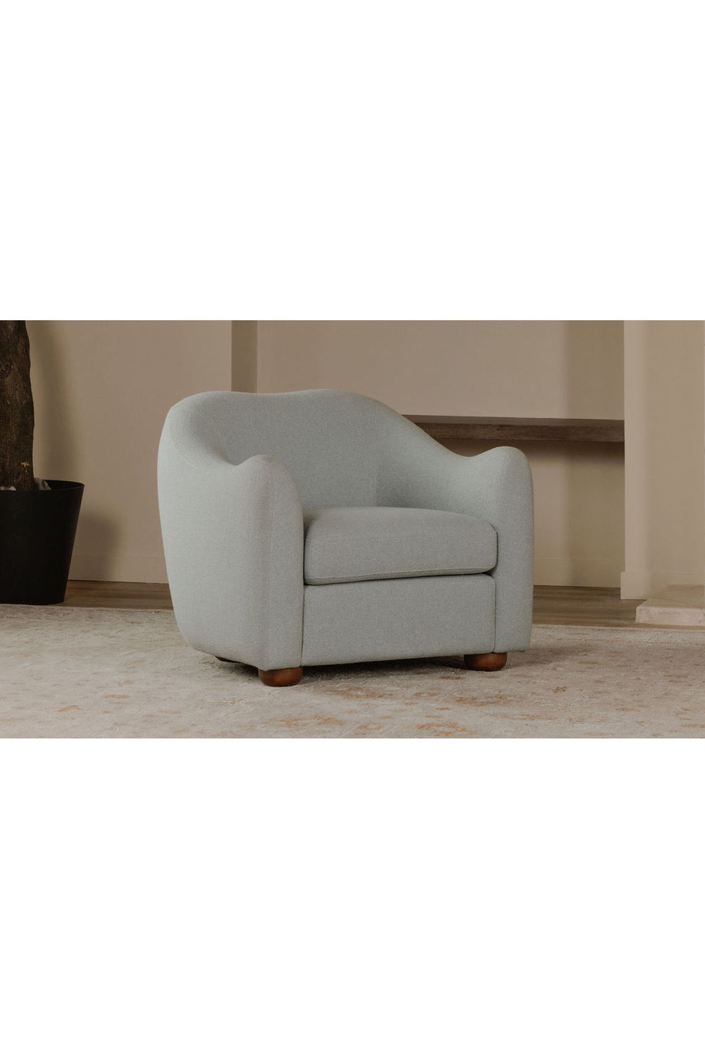 Modern European furniture - Sloped-Arm Accent Chair - www.oroa.com