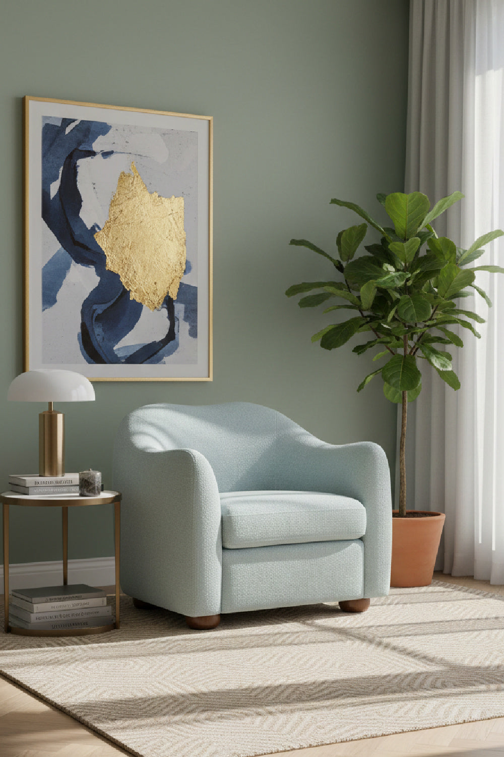 Modern European furniture - Sloped-Arm Accent Chair - www.oroa.com