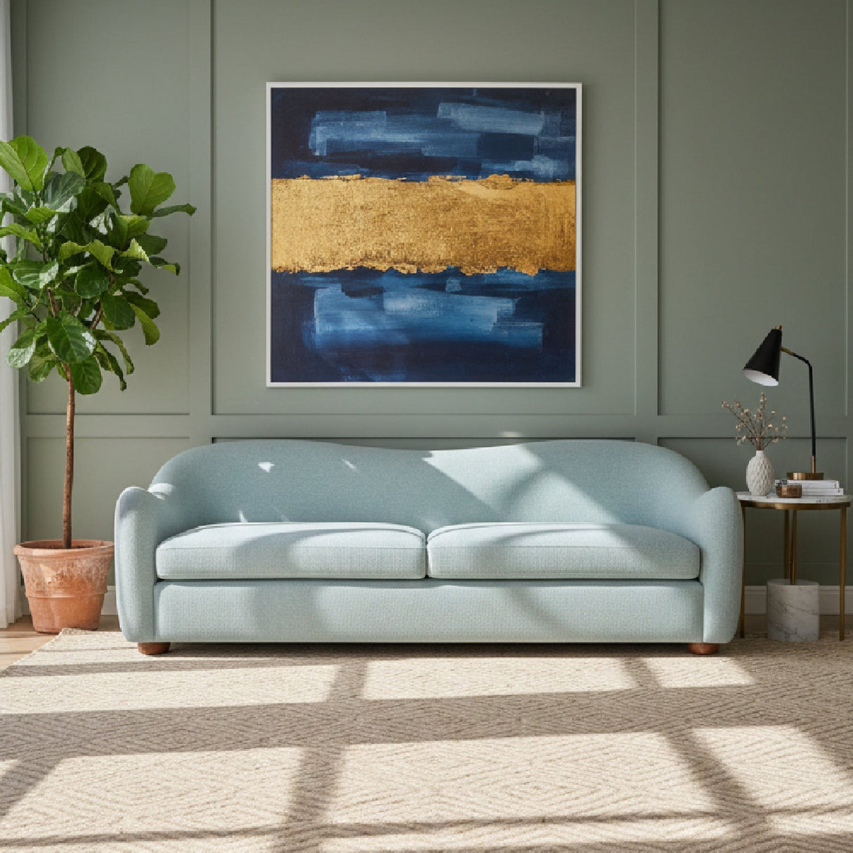 Vintage Inspired Sofa – Bria – angled view