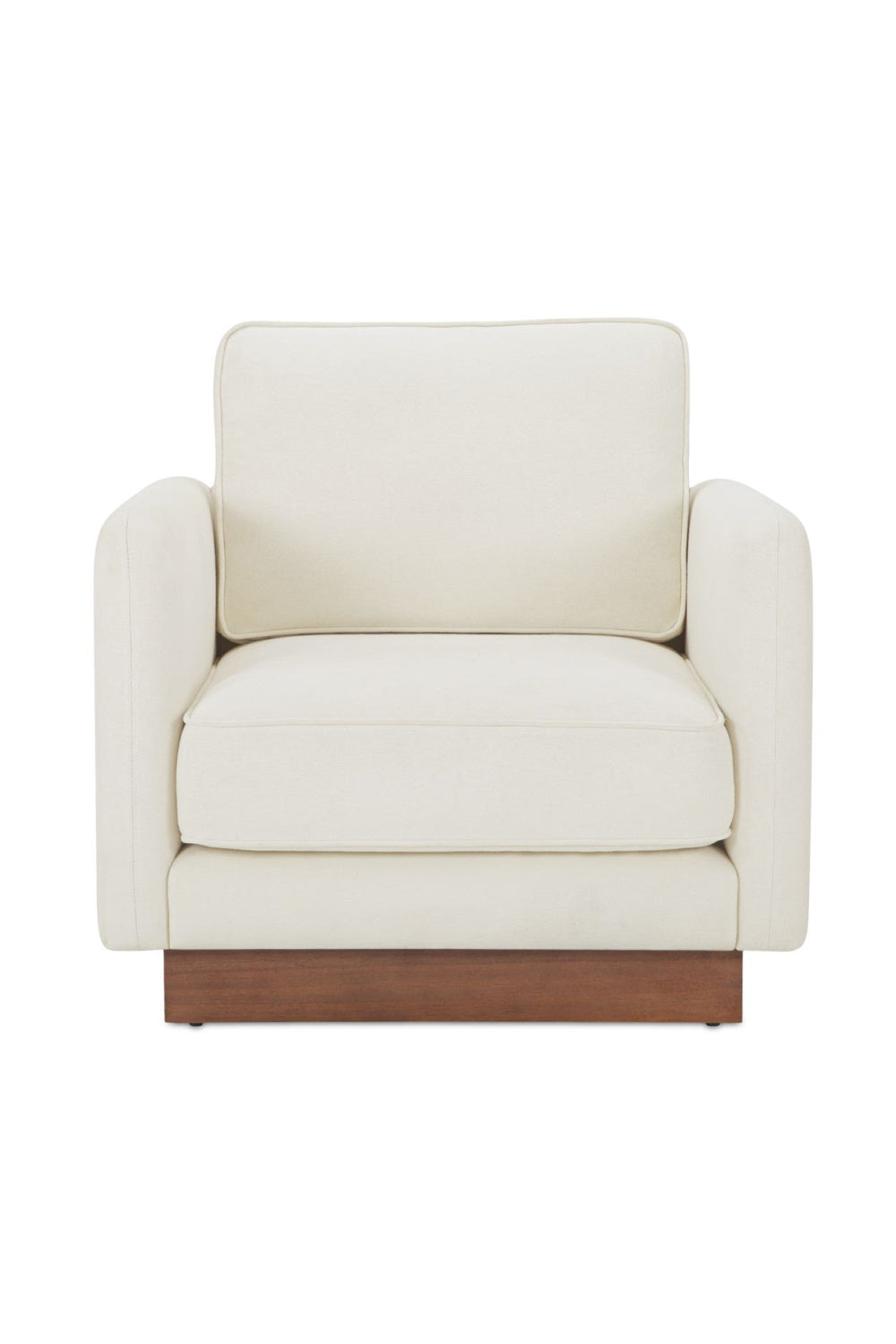 Modern European furniture - White Upholstered Accent Chair - www.oroa.com