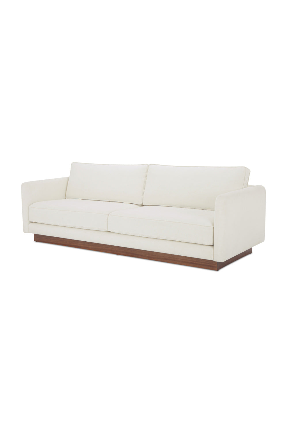 Modern European furniture - Mid-Century Modern White Sofa - www.oroa.com