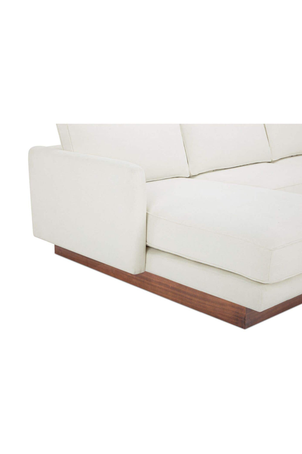 Modern European furniture - White Left Sectional Sofa - www.oroa.com
