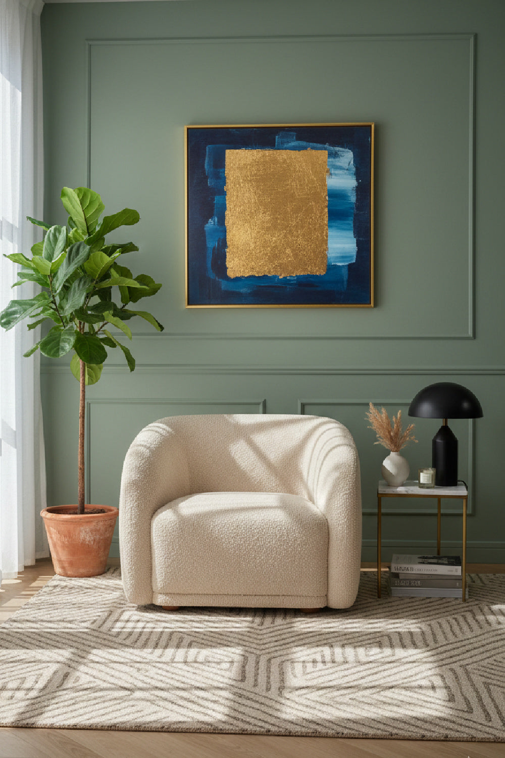 Modern European furniture - Curved Back Accent Chair - www.oroa.com