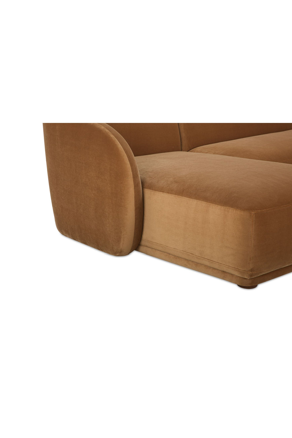 Modern European furniture - Curved Back Sectional Sofa - www.oroa.com
