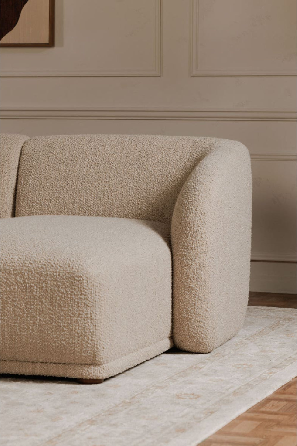 Modern European furniture - Curved Back Sectional Sofa - www.oroa.com