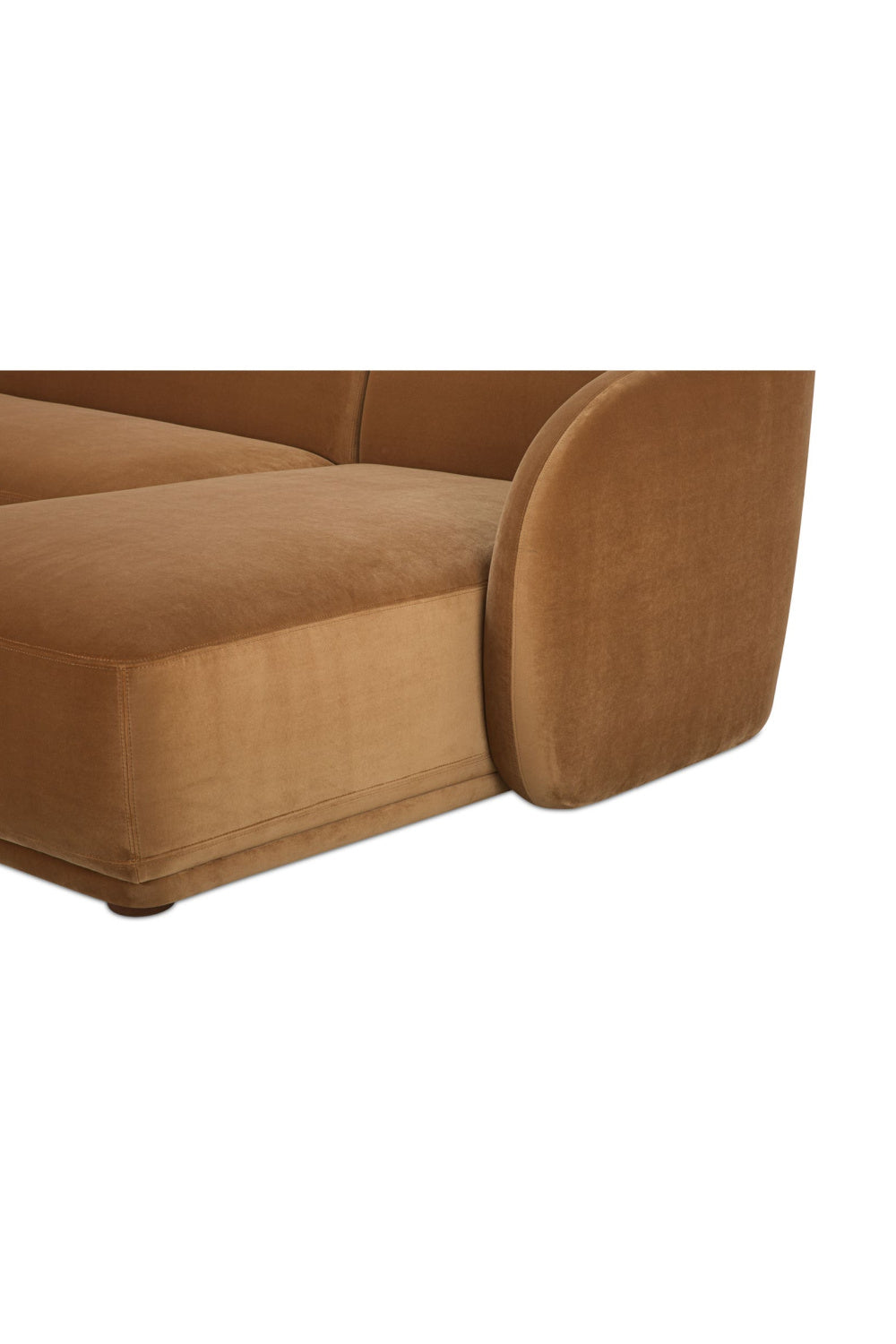Modern European furniture - Curved Back Sectional Sofa - www.oroa.com